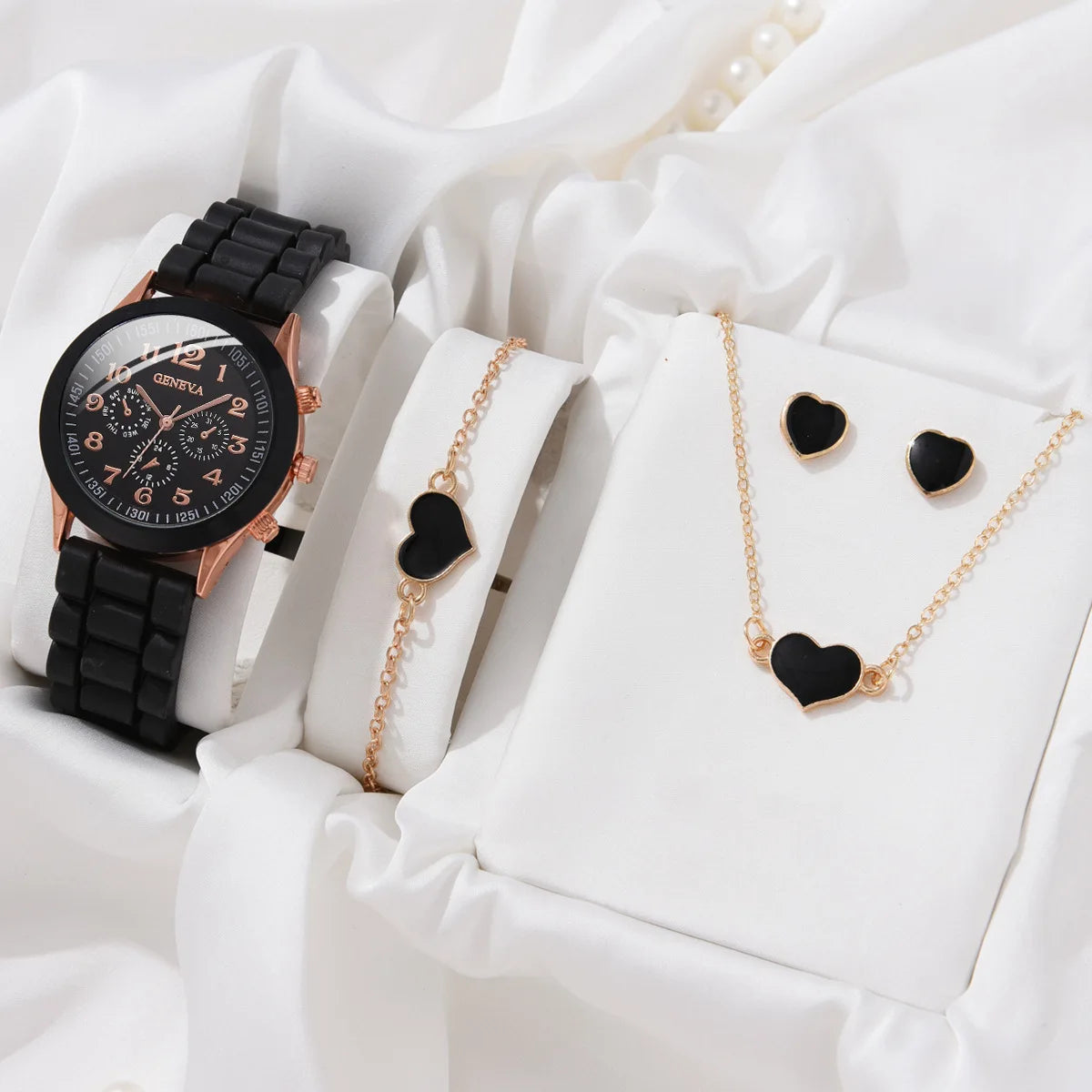 Montre Femme Fashion Silicone Blanc Couple Quartz Élégante Robe Cadeau Tendance Intemporelle | Montre Femme Fashion Silicone Couple Premium