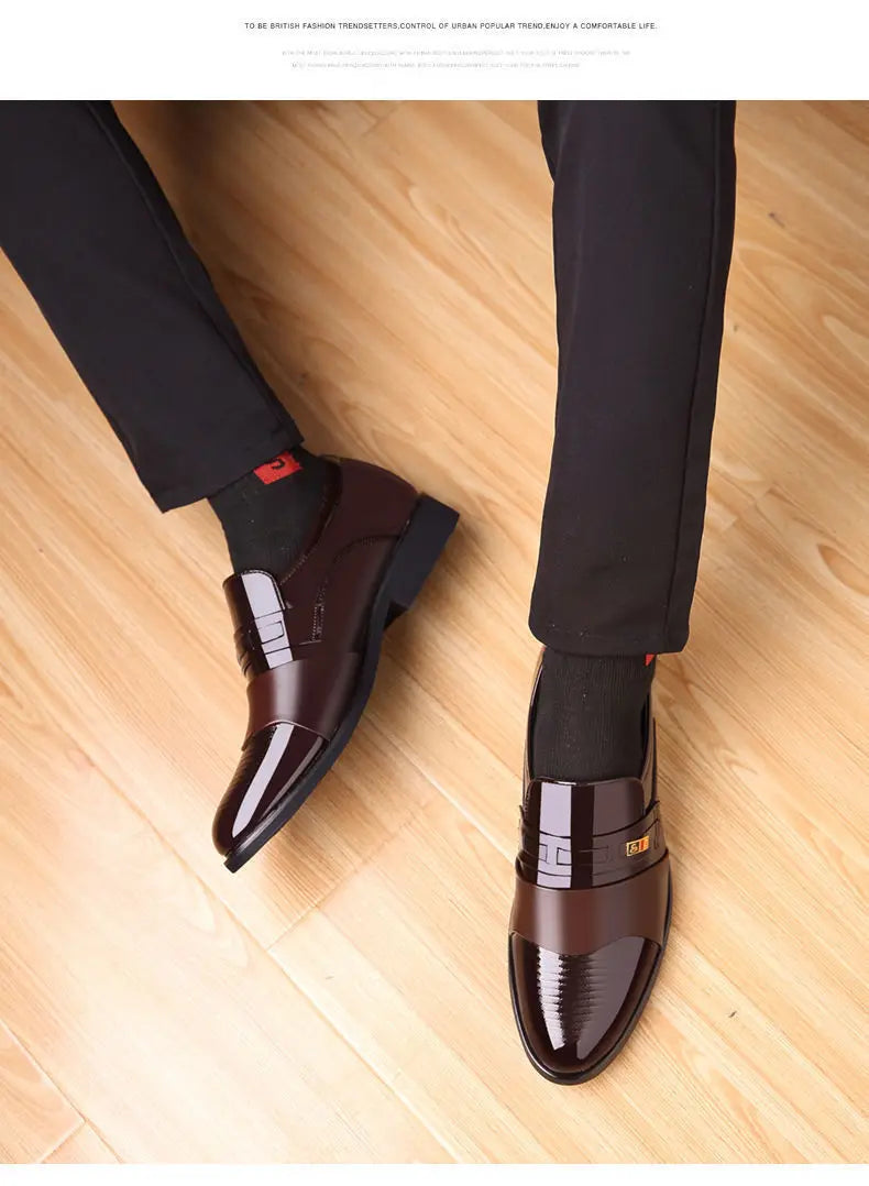 Chaussures Cuir Business Rehaussantes Homme – Formal Casual Automne Confortables