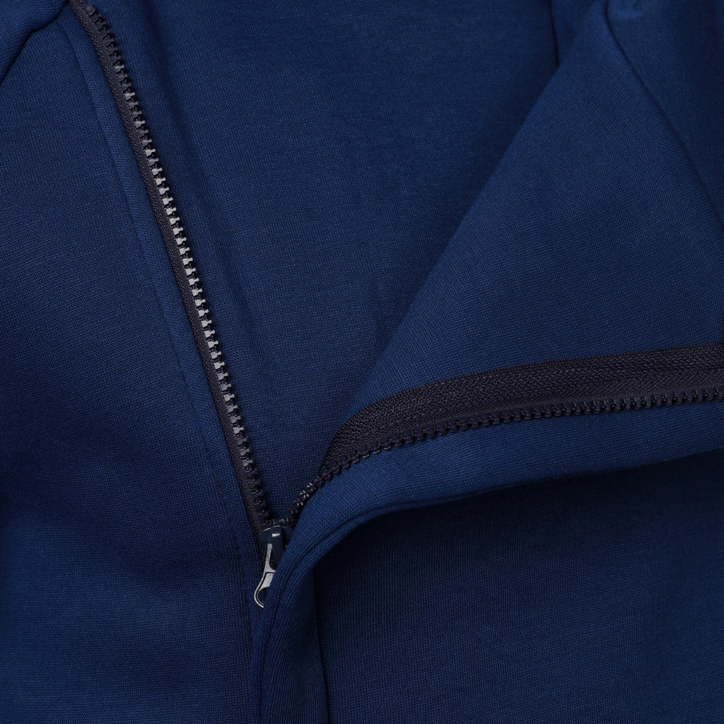 Hoodie Homme Couleur Unie Zip Latéral – Sweat à Capuche Manches Longues Automne Hiver | Mode Homme Premium