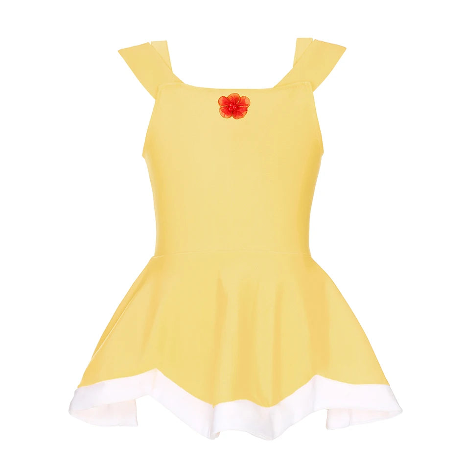 Maillot de Bain Fille Princesse Sirené – Costume Plage Piscine Été Enfant Anna Elsa Raiponce Mirabel