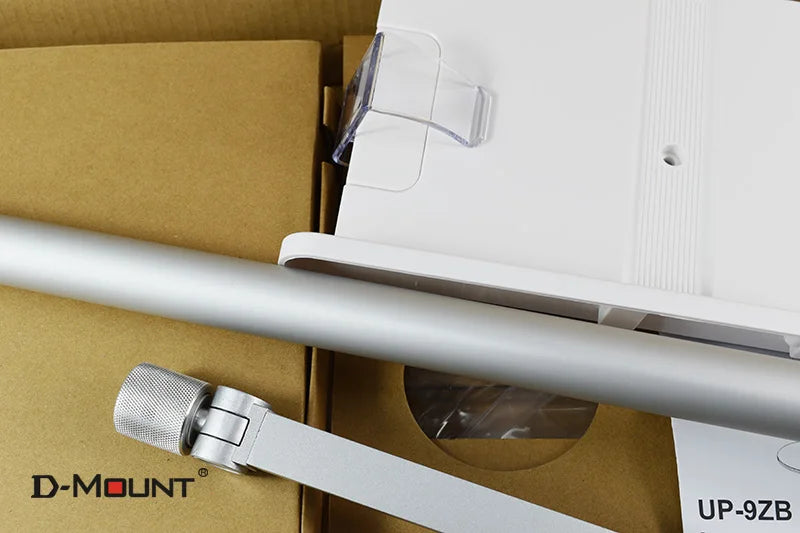 UP-9ZB Pupitre Lecture Aluminium Réglable en Hauteur – Support Livre, Tablette & Laptop | Bureau & Sol