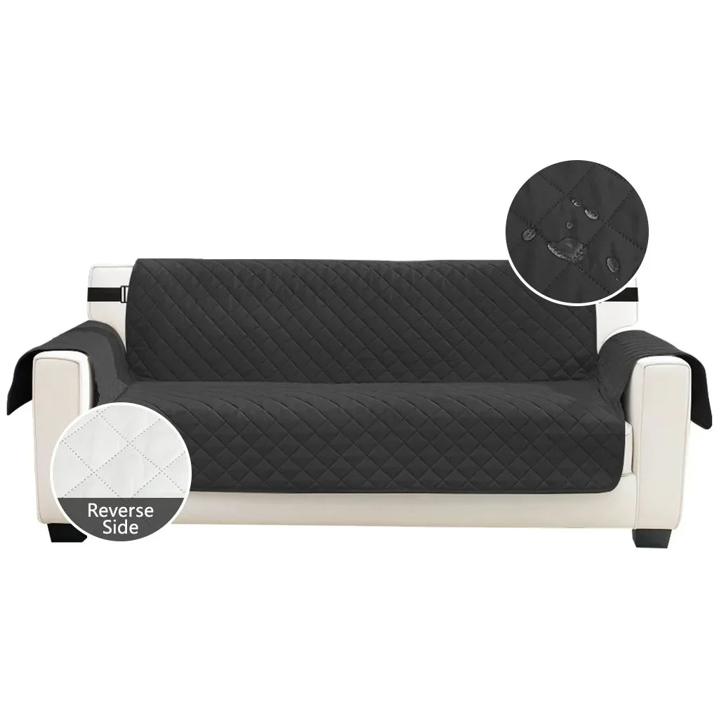 Housse Canapé Matelassée Imperméable Antidérapant Sangles Élastiques – Protège Canapé Lavable Enfants & Animaux | Déco Maison
