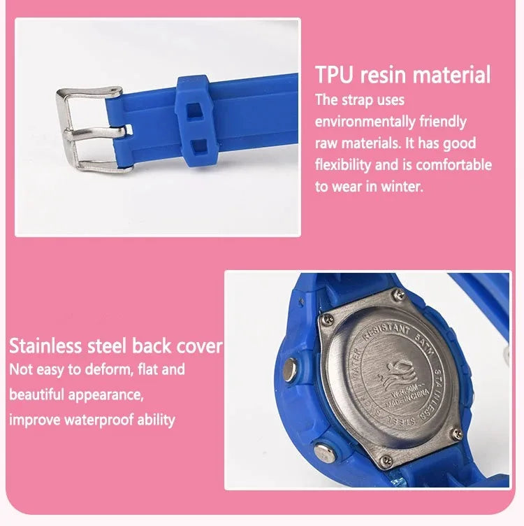Montre Enfant UTHAI CE02 Quartz Colorée – Fille Garçon Étanche 50M Sport Student
