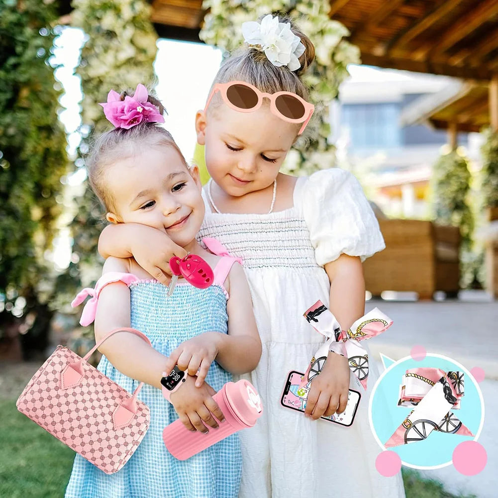 Sac à Main Princesse Enfant – Kit Jeu de Rôle Maquillage | Cadeau Noël Anniversaire