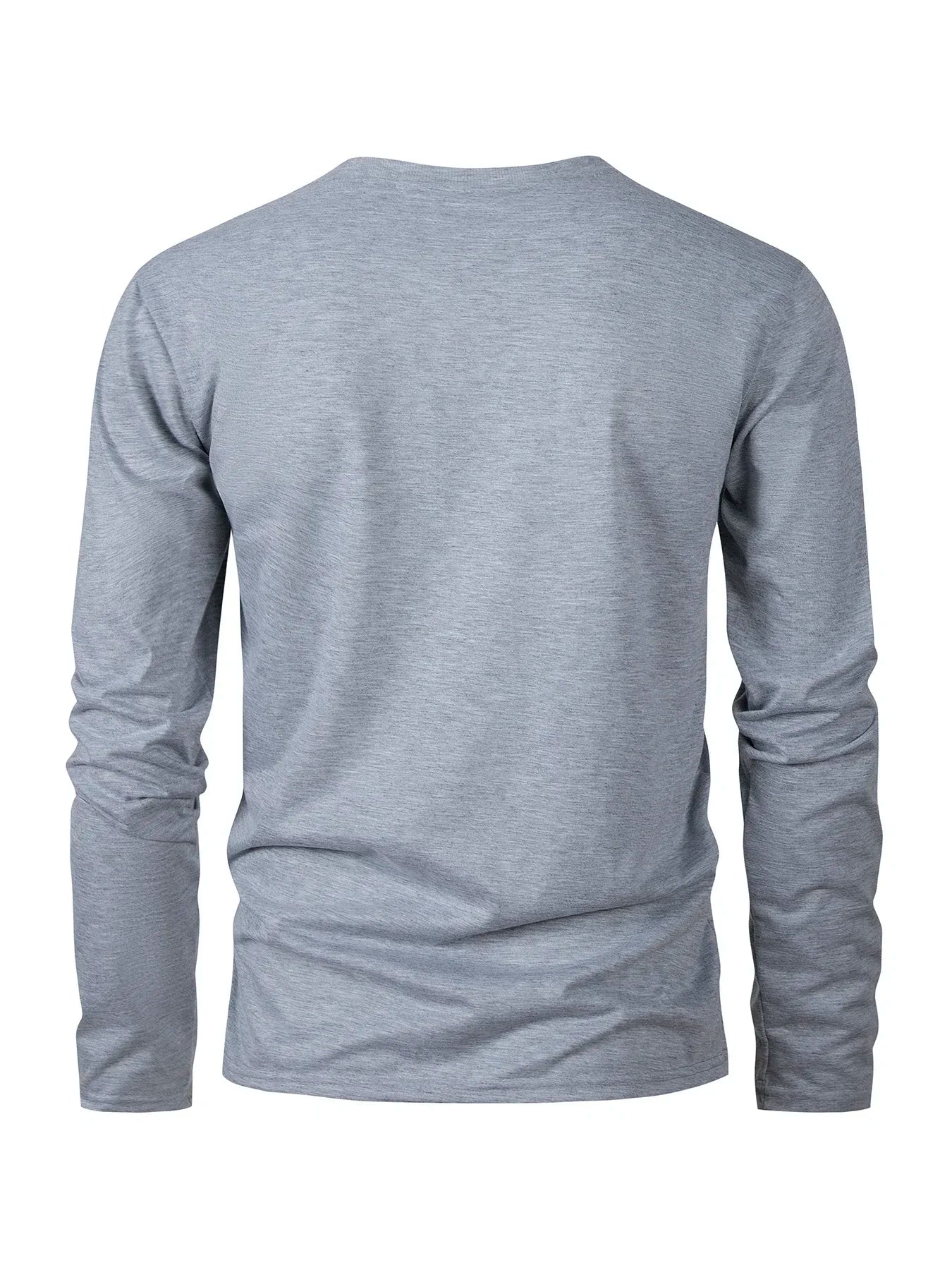 Herren Langarmshirt Unifarben Baumwolle – Rundhals Unisex | Freizeit, Fitness & Laufen | Komfort & Zeitloser Stil