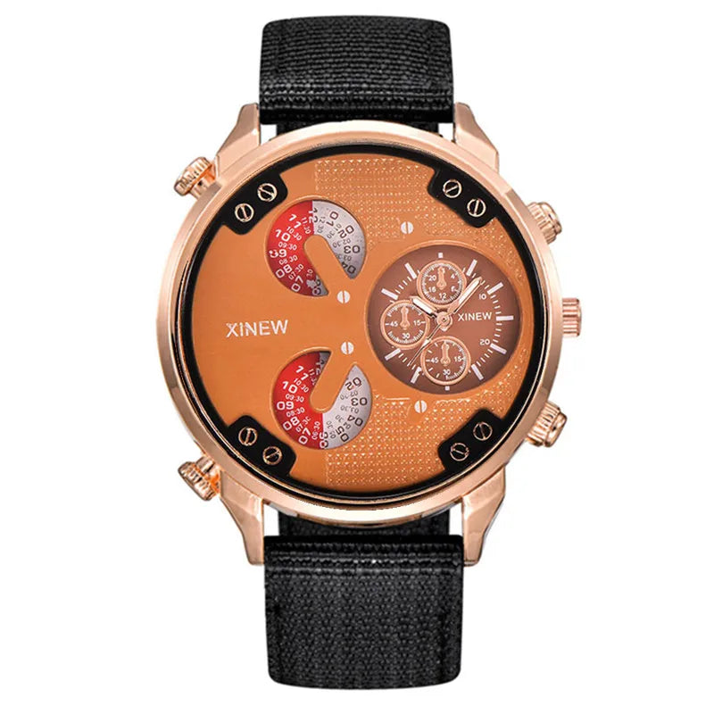 Montre Homme XINEW Quartz Nylon Casual – Fashion Student Sport Tendance Montre Homme