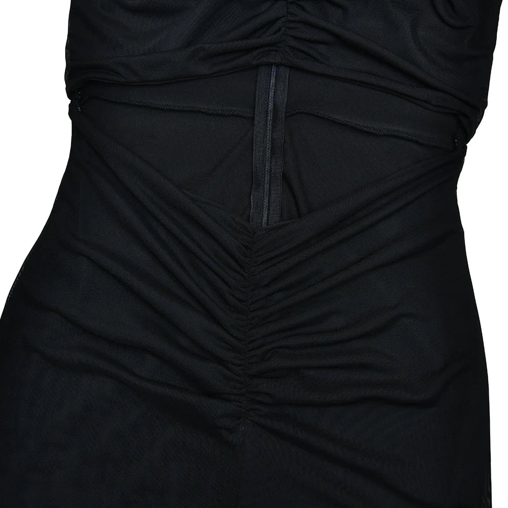 High-Waist Bodycon Maxi-Kleid mit Cut-Outs – Sexy Damen Club- & Abendmode | XIAOTANG