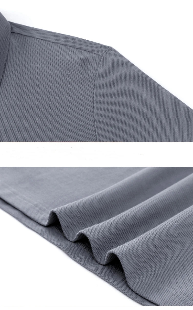 Polo Golf Coton 100% Brodé Homme – Qualité Premium Designer Personnalisé Été