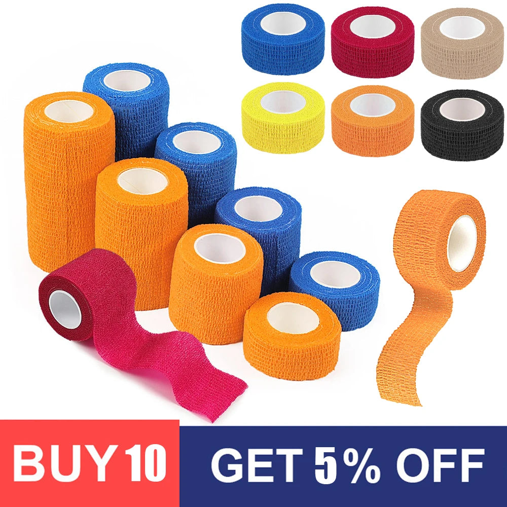 Bande Kinesiology Sport Auto-Adhésive 4.5M Colorful – Maintien Genou, Cheville & Doigts | Fitness, Running & Récupération