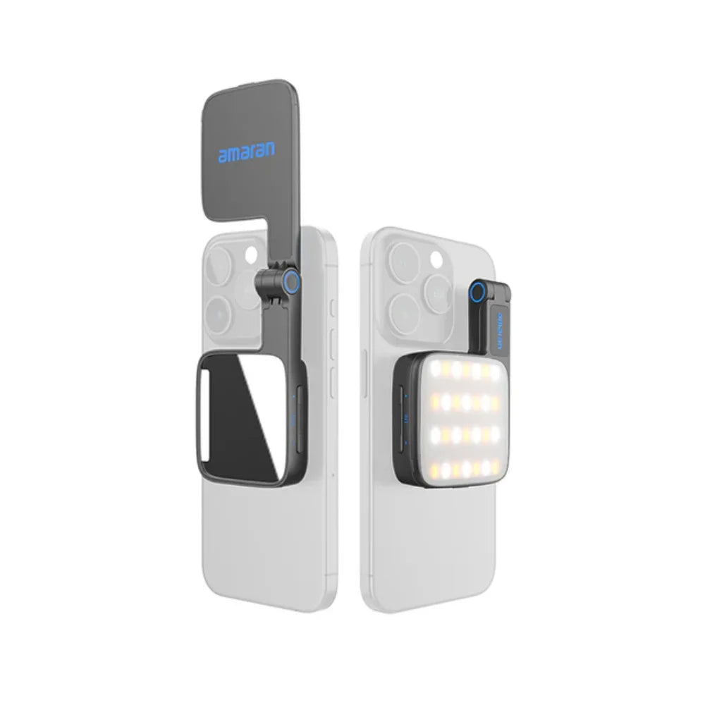 Lampe Selfie Magnétique amaran Go – Rechargeable Portable avec Miroir | Maquillage, Vidéo & TikTok