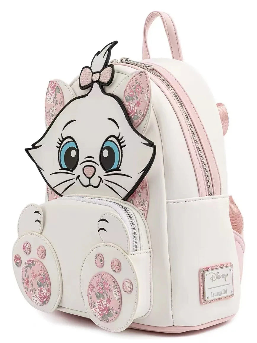 Mini Sac à Dos Femme Aristocats Marie – Sac Épaule Floral Kawaii École Cute