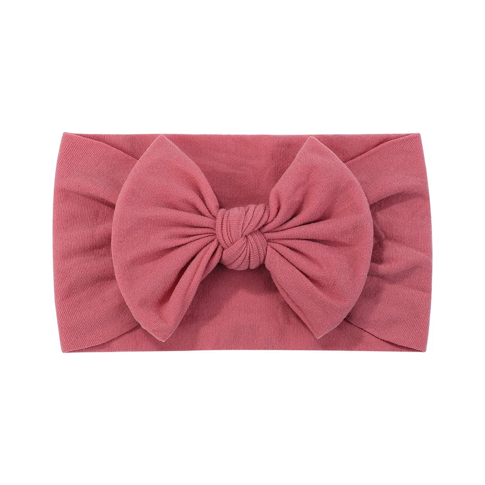 Bandeau Nœud Bébé Fille Élastique Large – Turban Headband Accessoire Cheveux 48 Couleurs