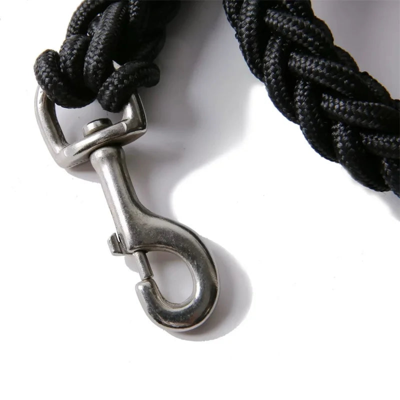 Laisse Chien Grande Race Nylon Tressé Robuste – Corde de Traction Épaisse Promenade Bouledogue Rottweiler | Accessoires Chien