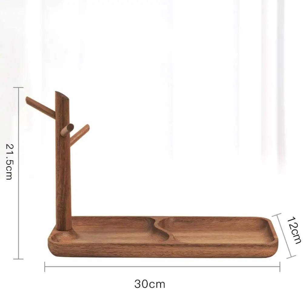 Rack Bois Branche Naturel Mugs & Bijoux – Organisateur Bureau Plateau Déco Maison