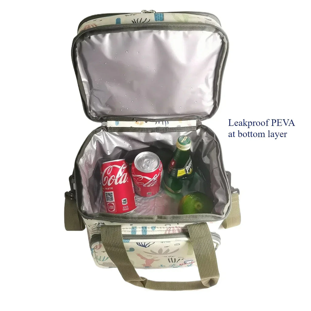 Sac Repas Isotherme – Lunch Bag Pique-Nique Camping Travail École Anti-Fuite Bandoulière