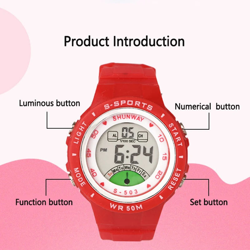 Montre Enfant UTHAI CE02 Quartz Colorée – Fille Garçon Étanche 50M Sport Student