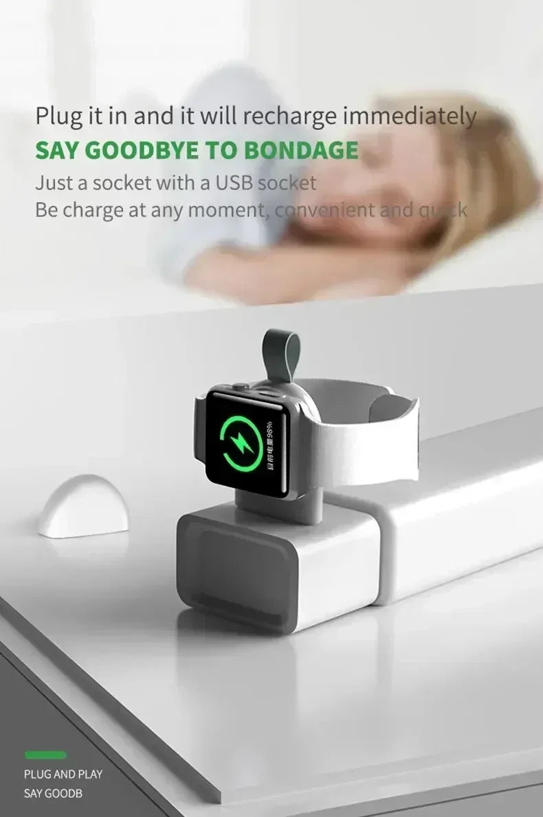 Chargeur iWatch Dock Magnétique Portable – Apple Watch Series 10-2 Ultra SE Voyage