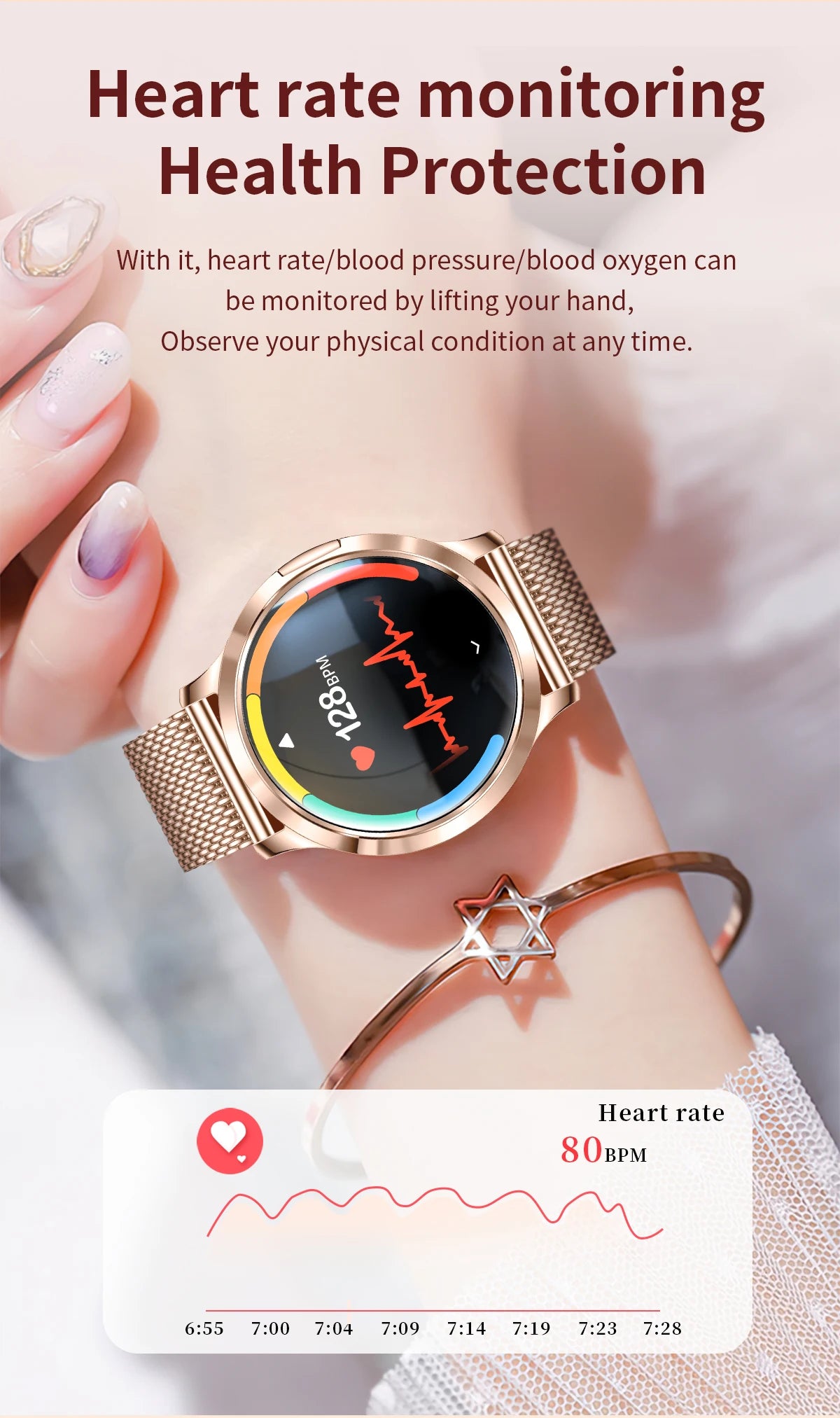 Smartwatch AMOLED 1.32" Unisexe 2025 – Cadran Personnalisable, Appels Bluetooth & Suivi Cardio | Sport & Fitness | Homme & Femme