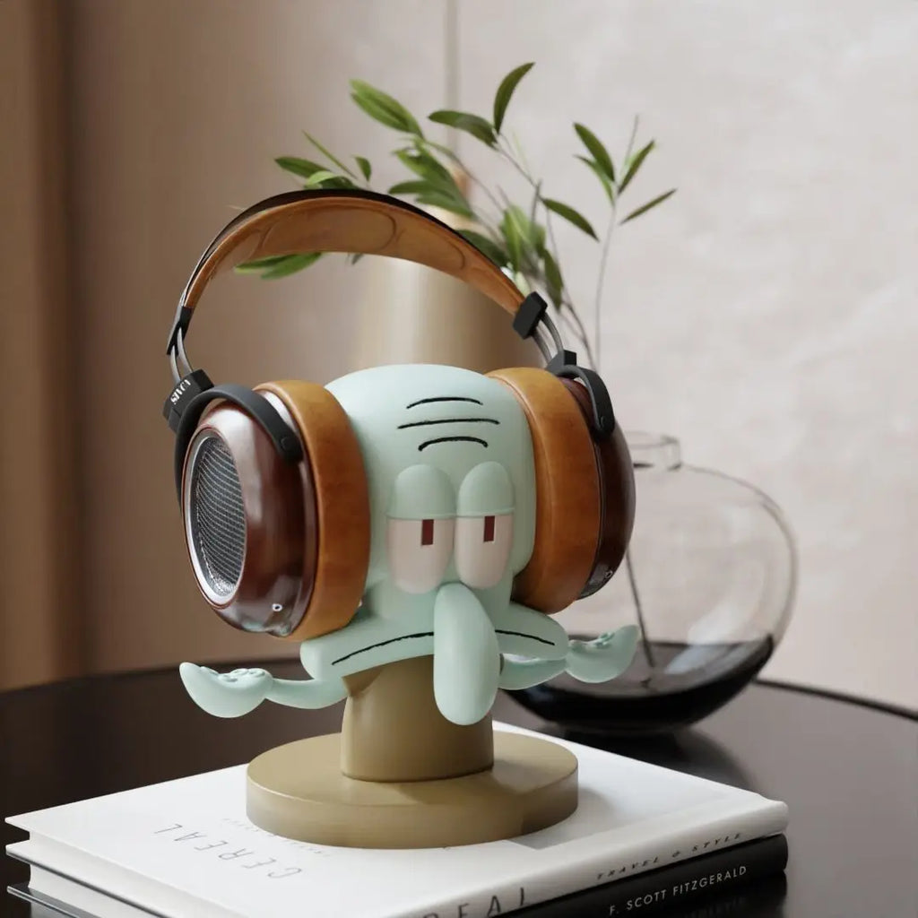 Support Casque SpongeBob Squidward – Organisateur Gaming Headset Décoration Bureau Original