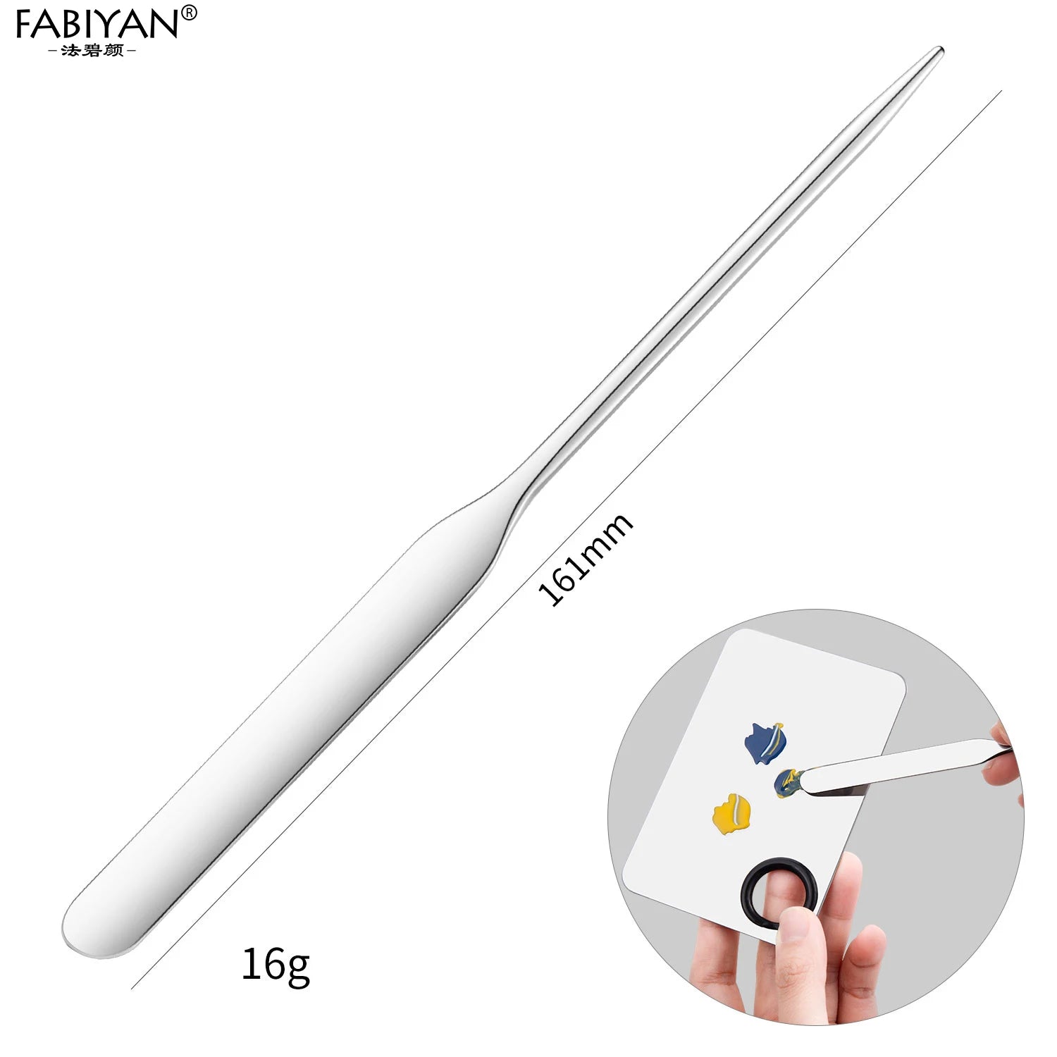 Spatule Inox Nail Art – Tige Mélangeuse Crème & Fond de Teint | Outil Mélange Maquillage & Accessoires