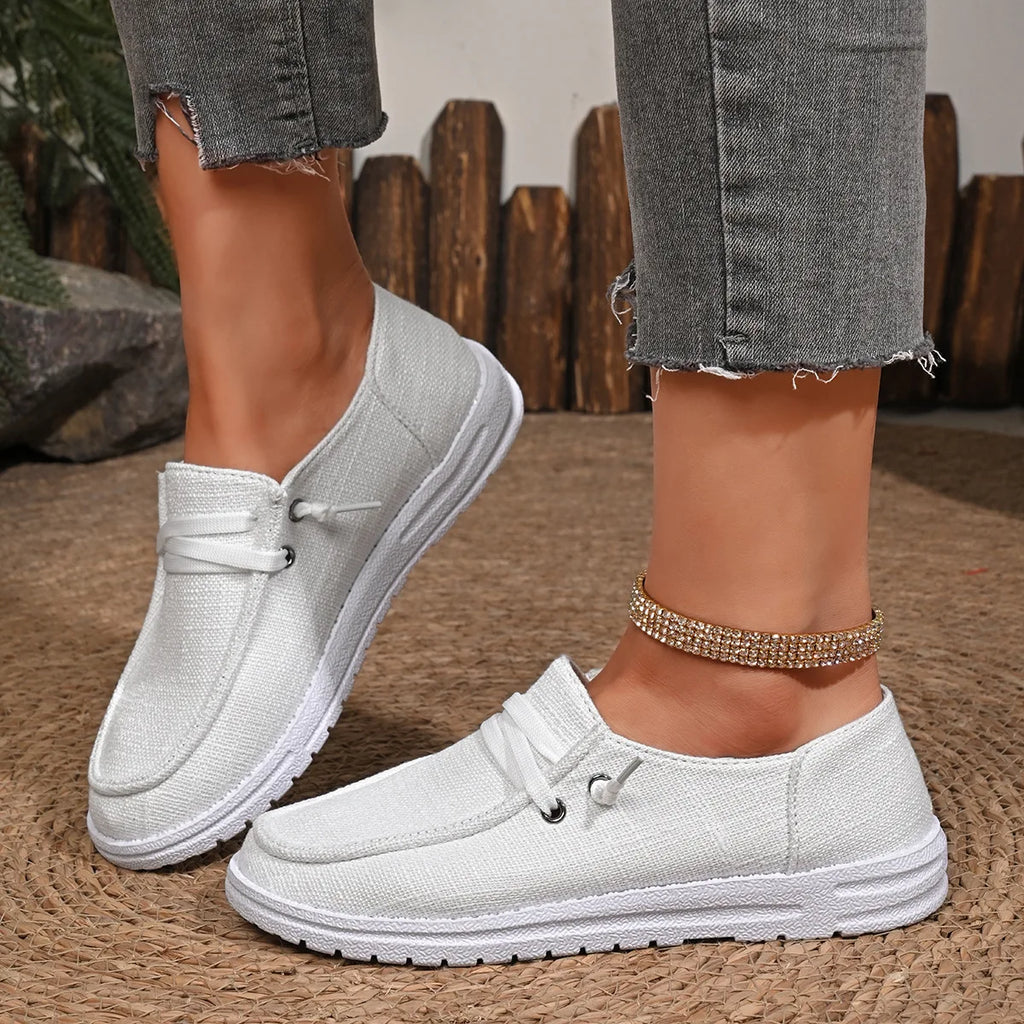 Chaussures Vulcanisées Sport Flat Femme 2025 – Casual Fashion Printemps Automne