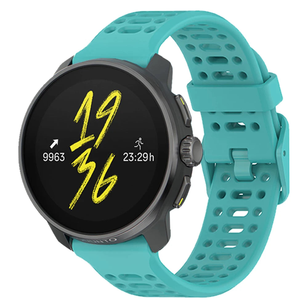 Bracelet Silicone Sport Suunto 20mm & 22mm – Compatible Race S, Vertical, Ocean, 5, 9 Peak Pro & 3 Fitness | Remplacement Premium