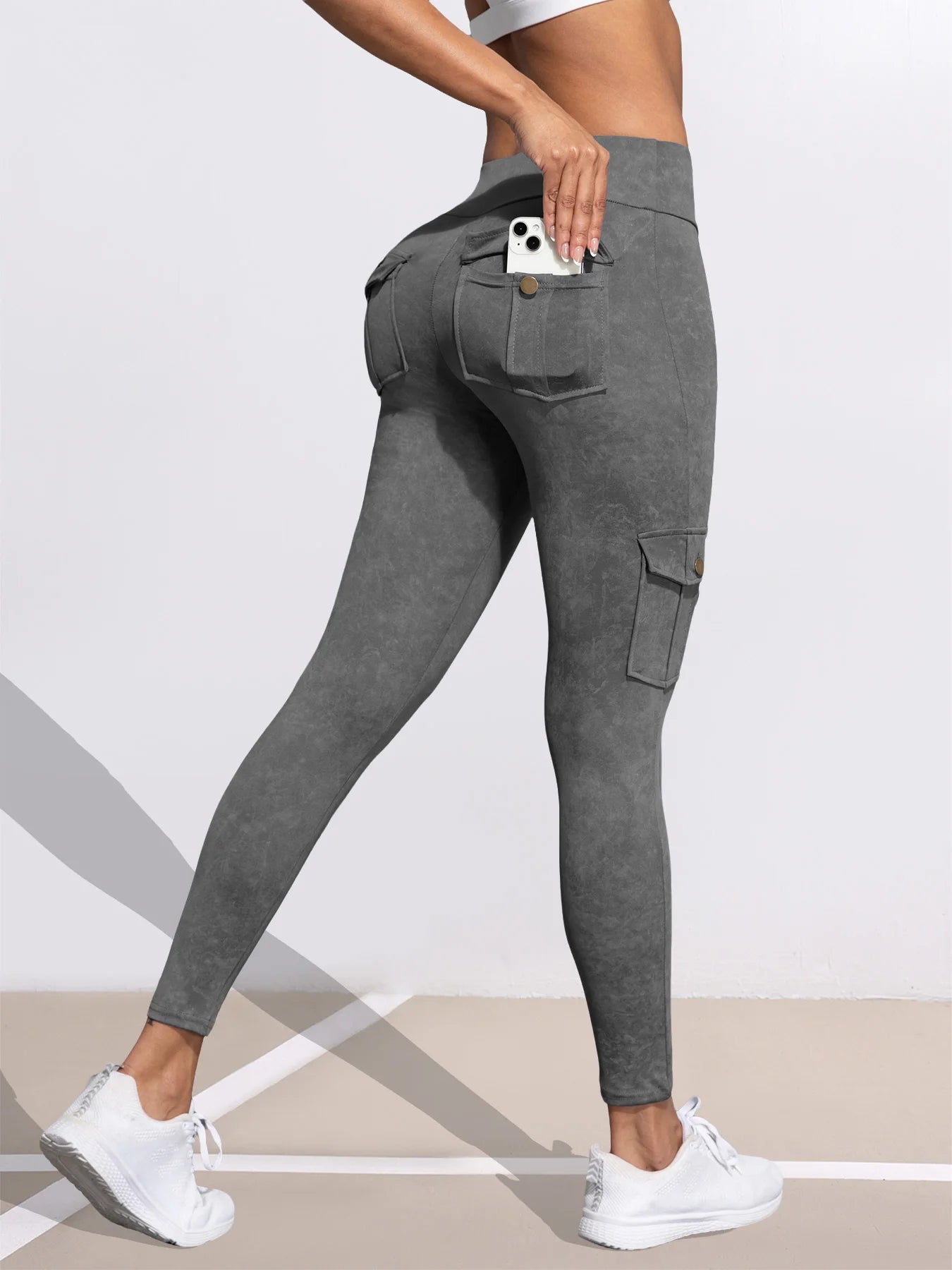Damen Shaping-Leggings mit Taschen – Push-up-Effekt, Fitness & Streetwear | 1er- oder 3er-Pack