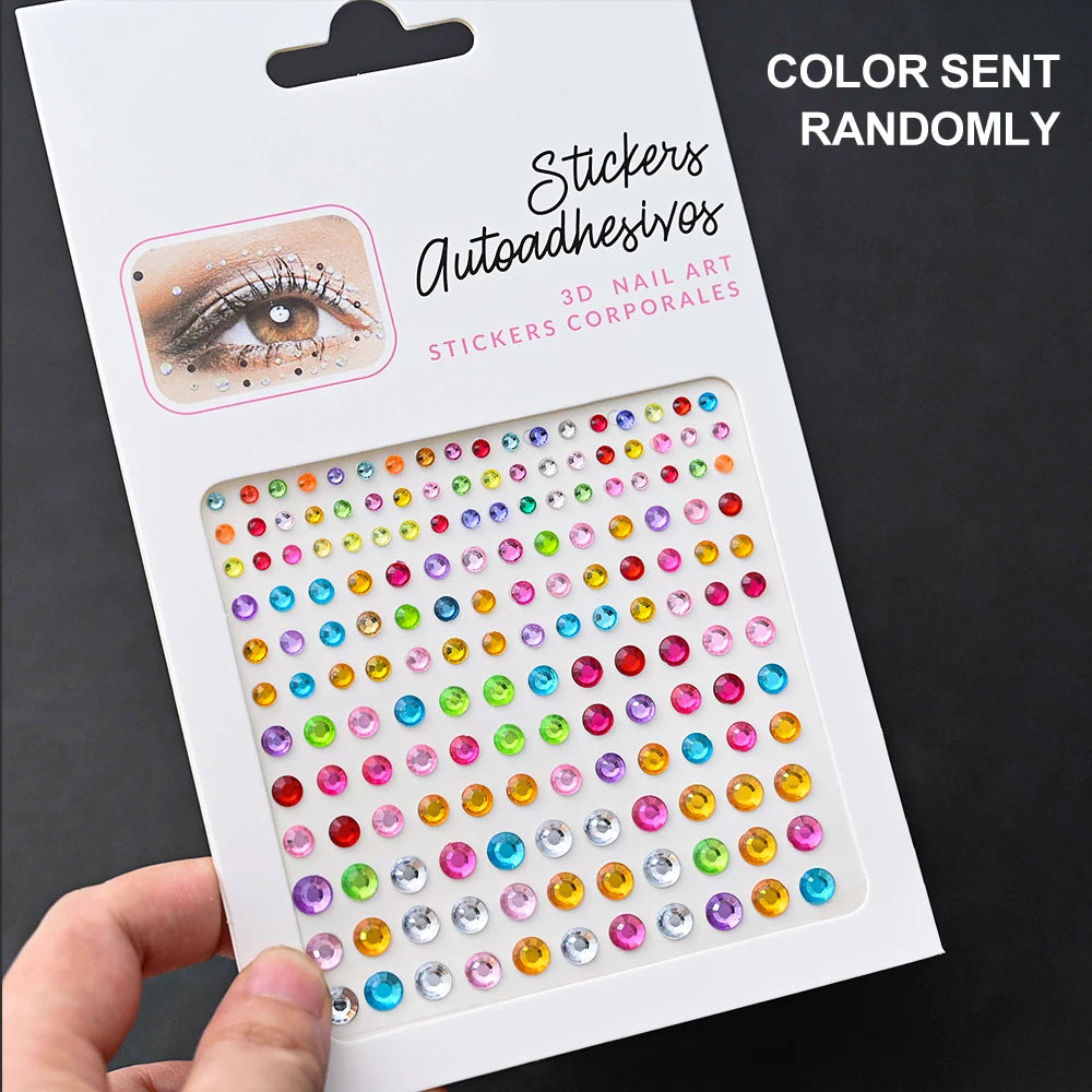 900 Strass Perle Visage 3/4/5mm – Stickers Autoadhésifs Waterproof | Bijoux Maquillage Mariage & Fête