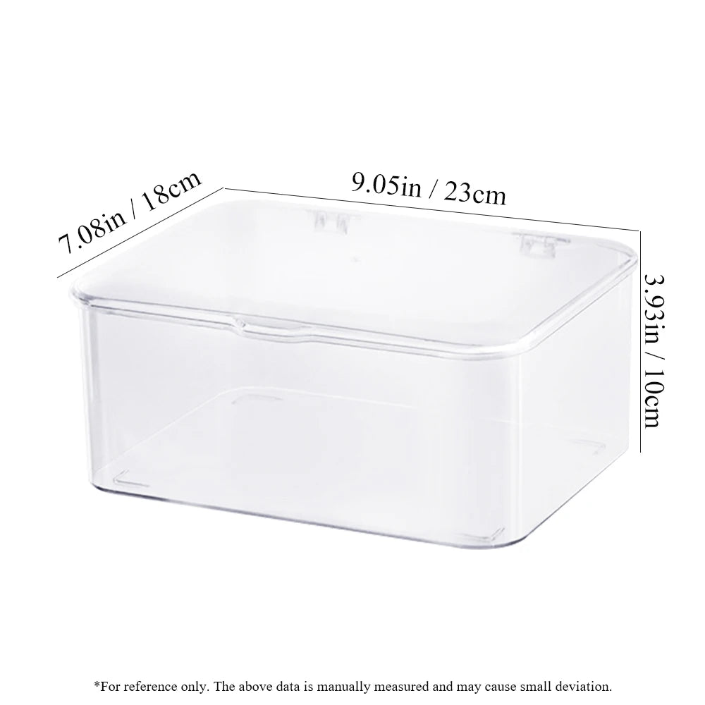 Boîte de Rangement Cosmétiques Acrylique Transparente — Anti-Poussière Grande Capacité