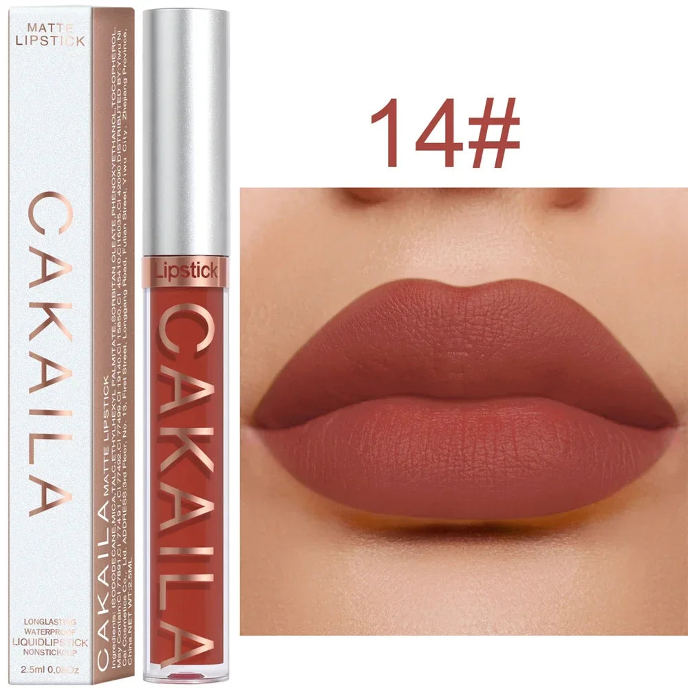 Gloss Velvet Mat Waterproof Longue Tenue – Texture Soyeuse & Hydratante | Cadeau Maquillage Femme