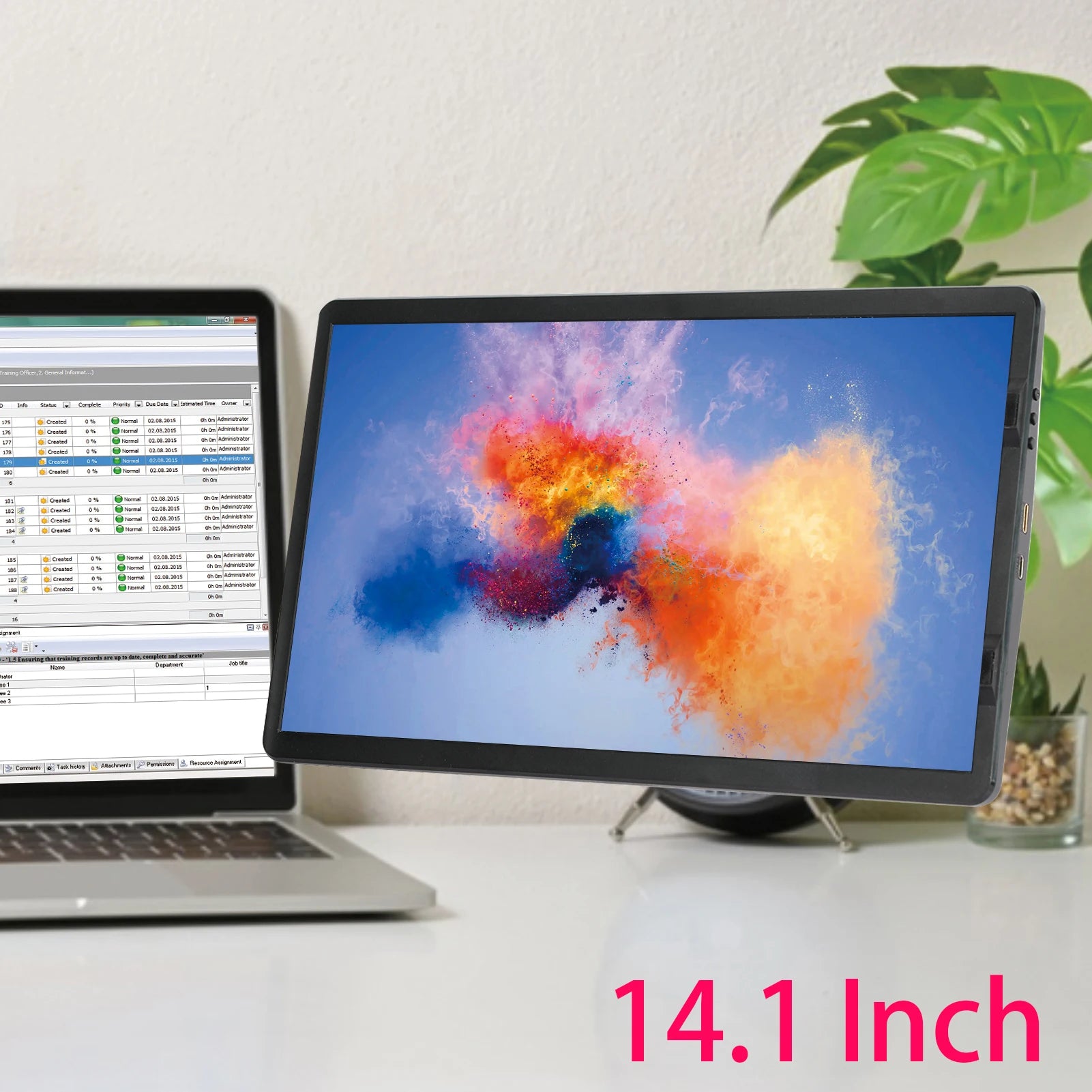 Moniteur LCD 14.6'' Pliable – Écran Conférence & Bureau Type-C | Compatible Switch, PS4/5, Gaming