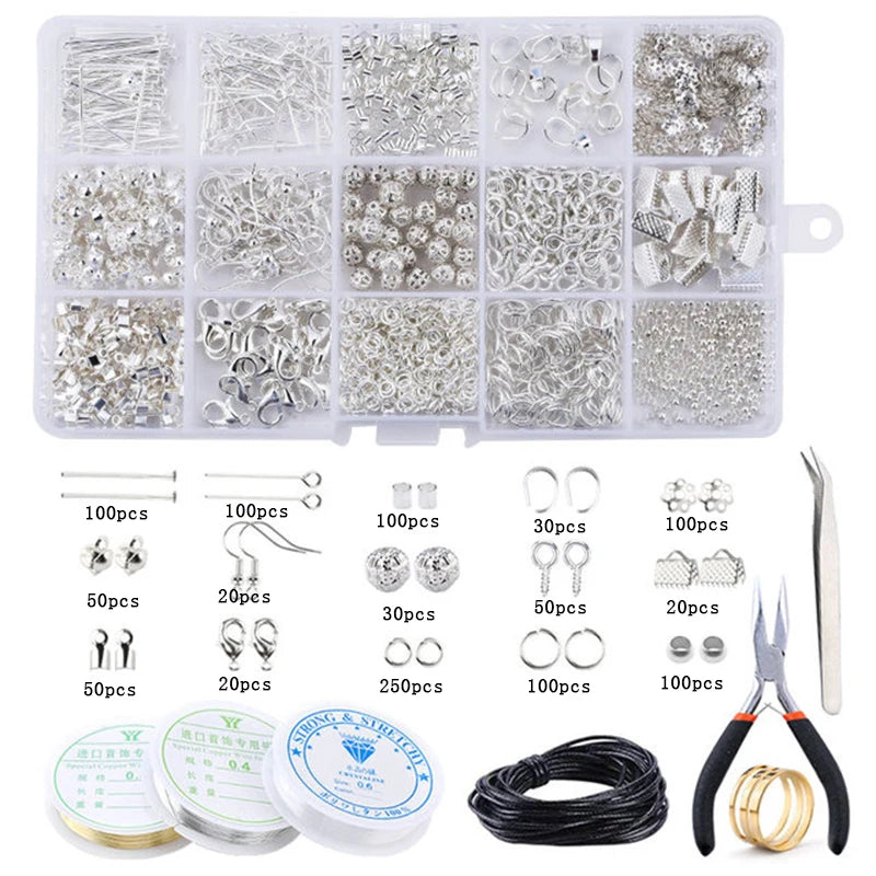 Kit Complet Création & Réparation Bijoux DIY – Outils, Fils Cuivrés, Fils & Accessoires Bijouterie | Idéal Débutantes & Créatrices Fait Main