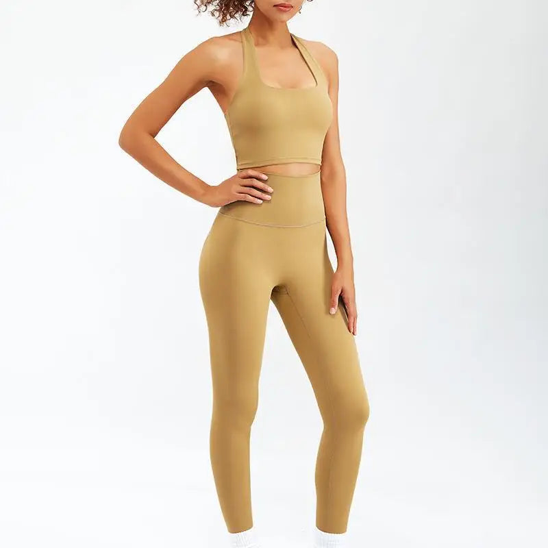 Ensemble Sport Yoga Femme 2 ou 3 Pièces Taille Haute – Doux, Respirant & Gainant | Gym, Fitness & Running | Survêtement Tendance