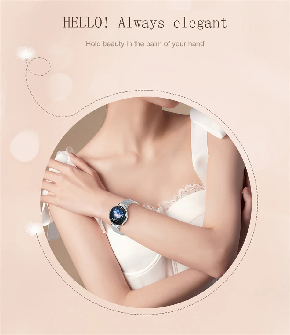 Montre Connectée Femme LIGE NX7 Pro – Écran AMOLED | Appels Bluetooth, Suivi Santé & Sport | Smartwatch Fashion Luxe