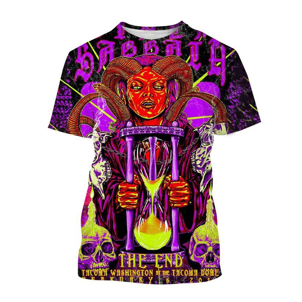 T-Shirt Unisexe Imprimé 3D Tendance Été – Col Rond Manches Courtes Casual Confortable Cool | Streetwear Homme & Femme