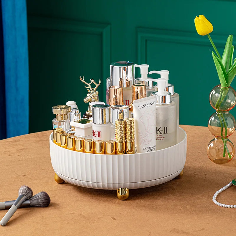 Organisateur 360° Rotatif Maquillage – Parfum Rouge à Lèvres Skincare Cosmétiques Cuisine