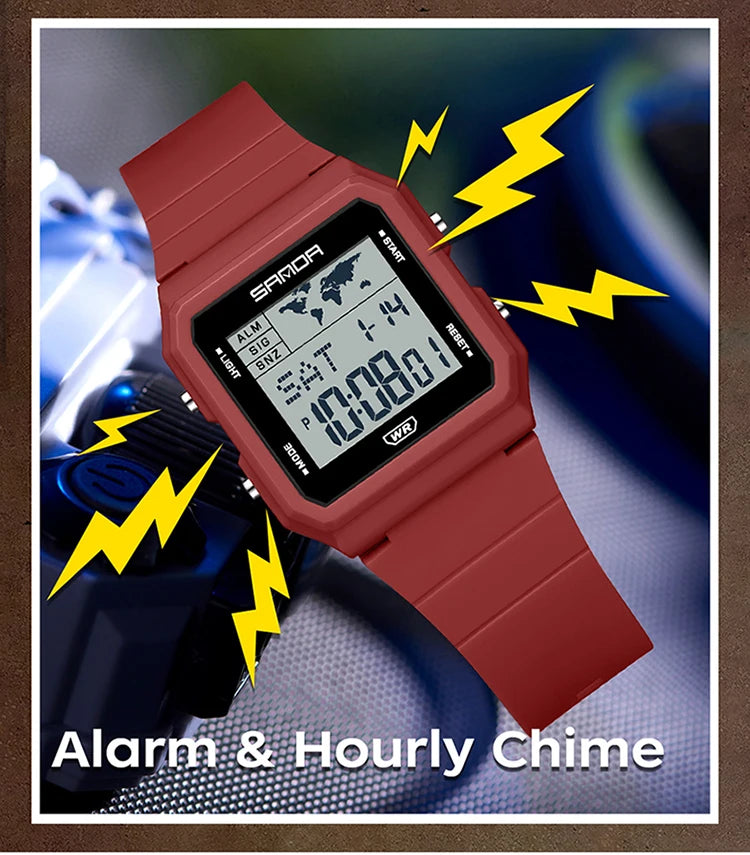 Montre Homme SANDA 2217 Digital Sport Multifonction Alarme Countdown Lumineux Étanche – Fashion Tendance