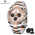 Montre Homme PAGANI DESIGN 2023 Noire Quartz Luxe – Chronographe Sport Étanche Lumineux