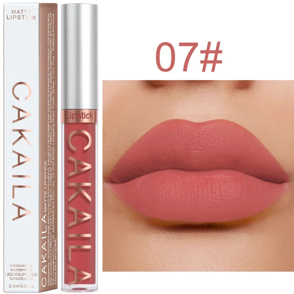 Gloss Velvet Mat Waterproof Longue Tenue – Texture Soyeuse & Hydratante | Cadeau Maquillage Femme