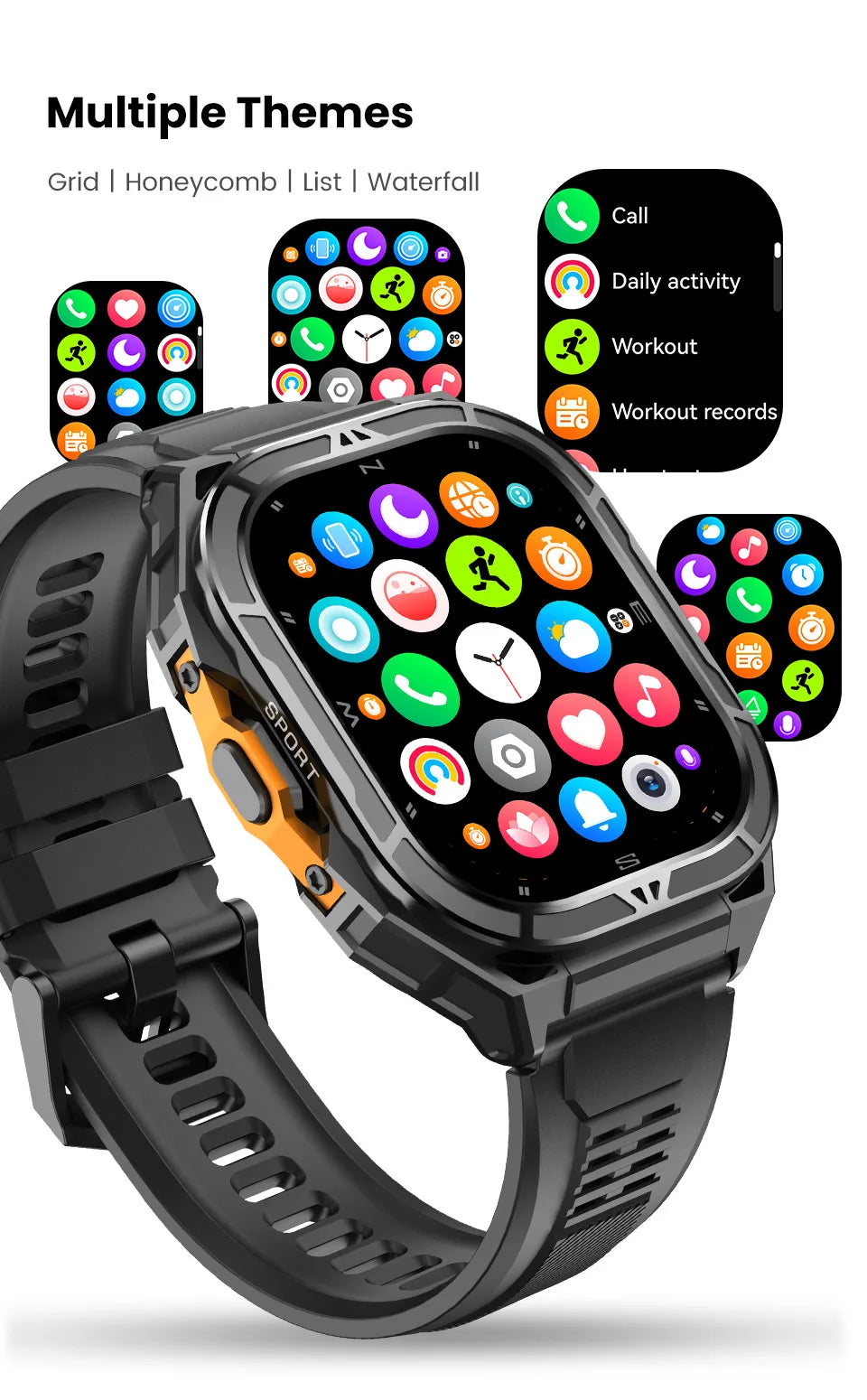 Smartwatch XIAOMI Sport GPS Boussole Appel BT Altimètre Santé – Étanche 3ATM Natation