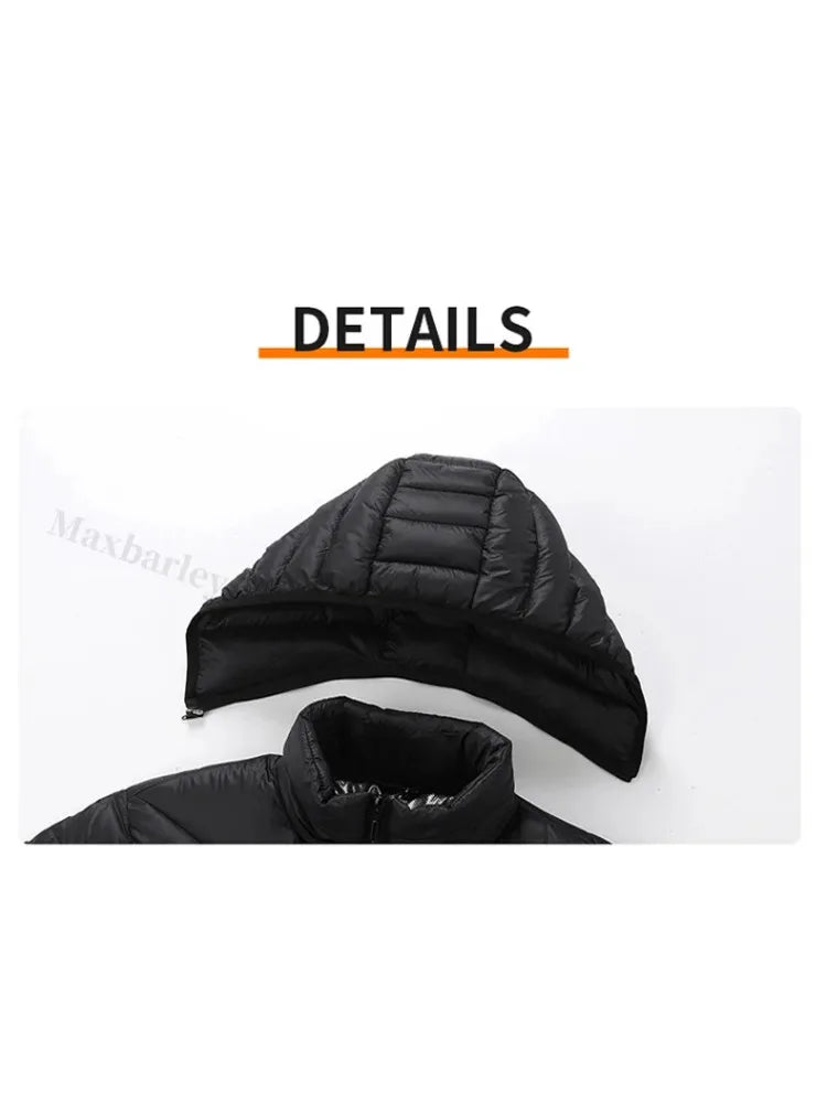 Beheizbare Herrenjacke Winter USB Elektrisch 21 Heizzonen – Selbstbeheizter Mantel Skifahren Schnee Outdoor Steppweste | Herren Premium Tech Mode