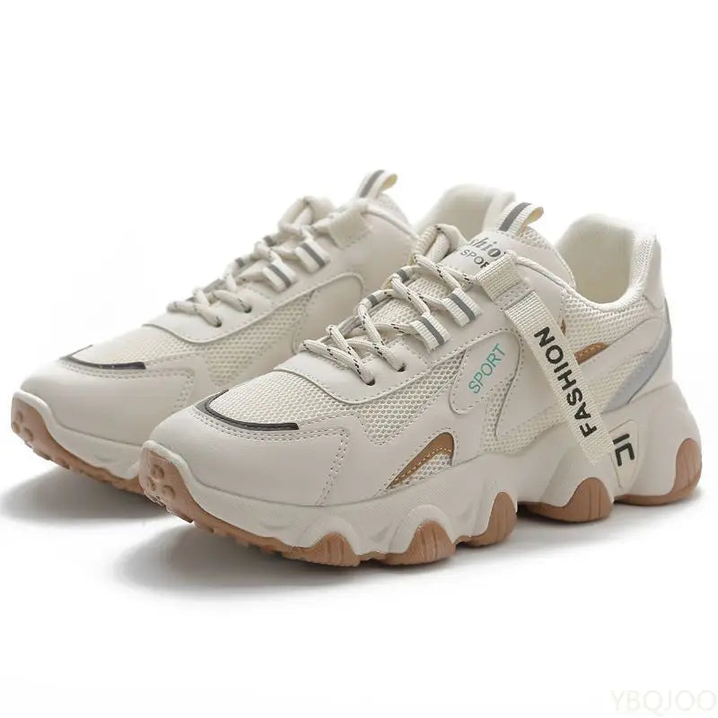 Baskets Femme Plateforme Épaisse – Running, Sport & Casual | Semelle Confort Printemps-Automne