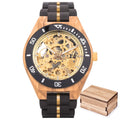 Montre Homme BOBO BIRD Bois Mécanique Luxe – Grand Cadran Top Brand Naturel Unique