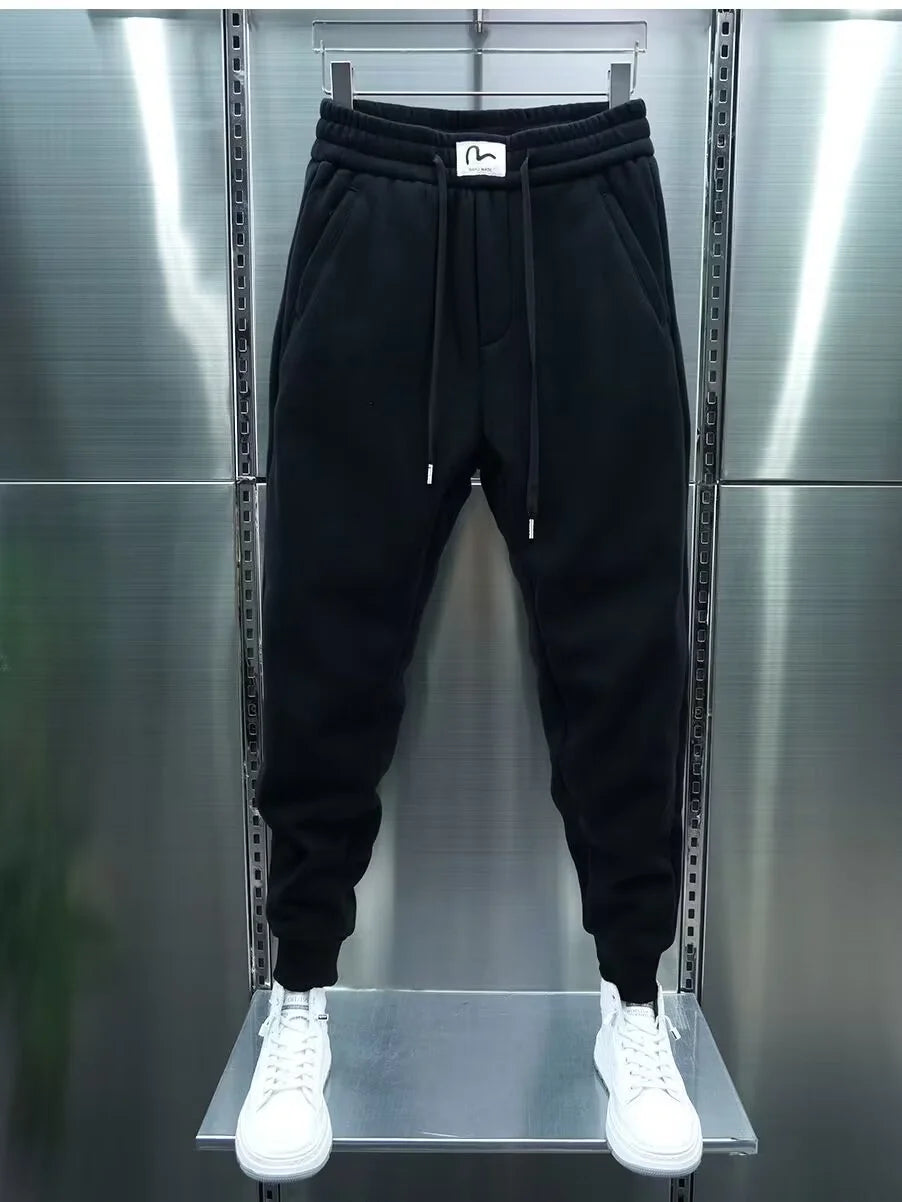 Jogger Sport Homme Style Coréen Cordon – Casual, Confortable & Tendance | Running, Gym & Fitness | Pantalon Noir