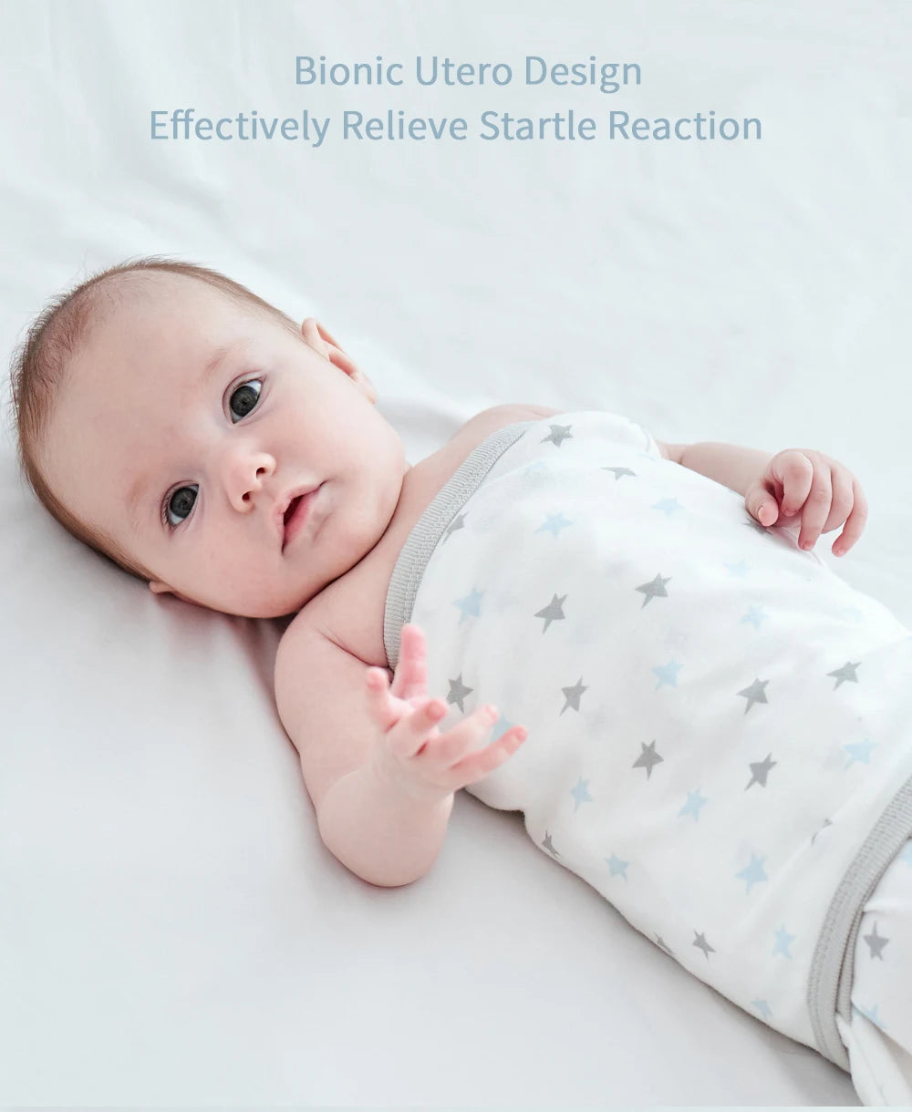 Gigoteuse Emmaillotage Bébé Anti-Sursaut – Couverture Swaddle Légère Toutes Saisons Nouveau-Né