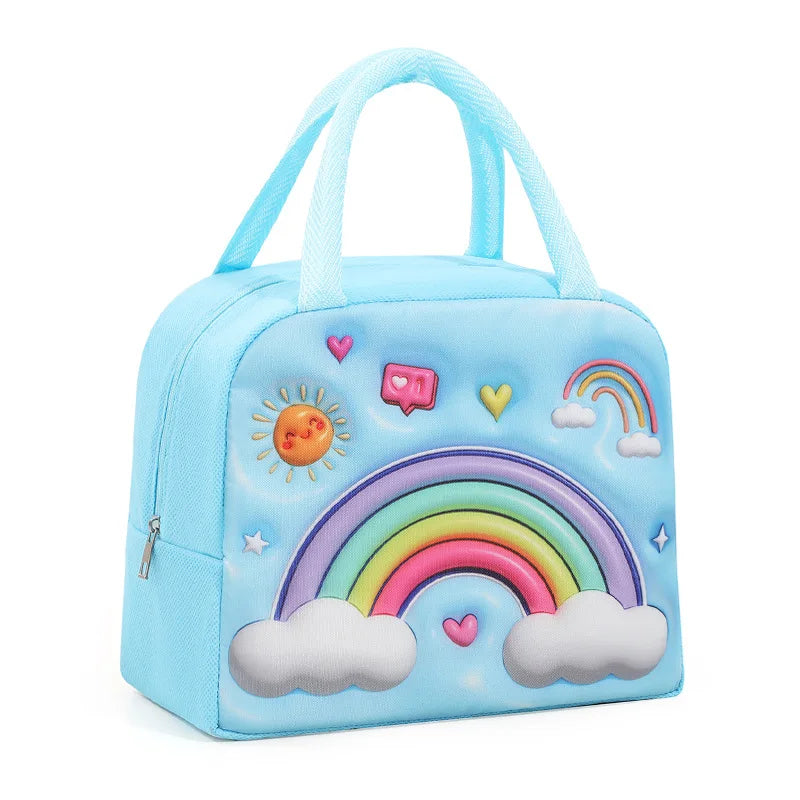 Sac Repas Isotherme Enfant 3D Animaux Cartoon – Boîte Bento Isotherme Grande Capacité