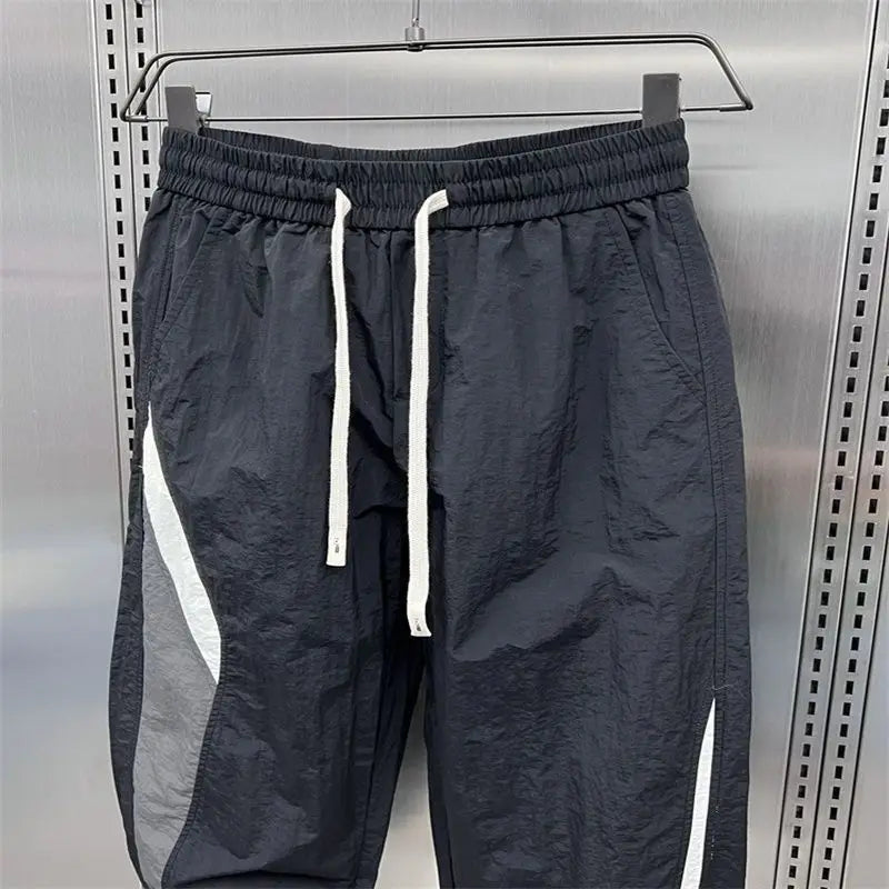 Pantalon Harlan Homme Séchage Rapide Rayé 2024 – Sport Casual Loose Patchwork Été