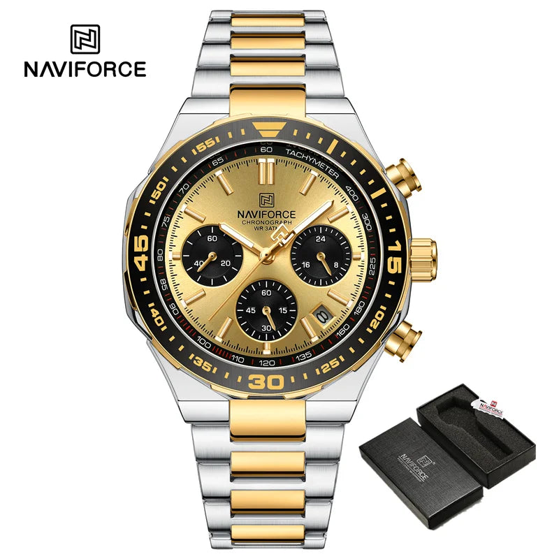 Montre Homme Naviforce Business Classique Quartz – Acier Inoxydable Étanche Fashion 2024