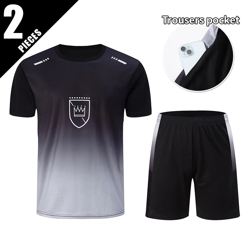 Ensemble Sport Homme Séchage Rapide Grande Taille T-Shirt + Short Lot 2/4/6 Pièces Loisirs Running Fitness Casual Ado – Pack Sport Économique | Mode Homme Sport Premium