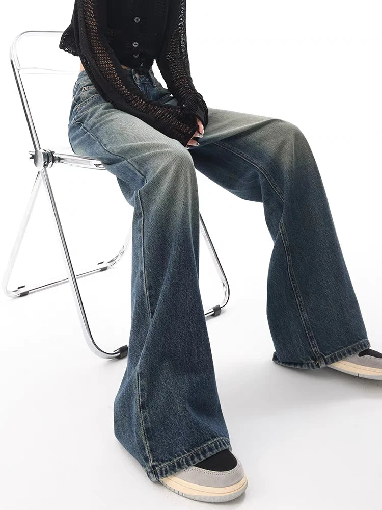 Jean Baggy Femme Taille Haute Boutons Vintage Style Américain Slim Casual Automne – Duomofu | Jean Chic Décontracté Mode